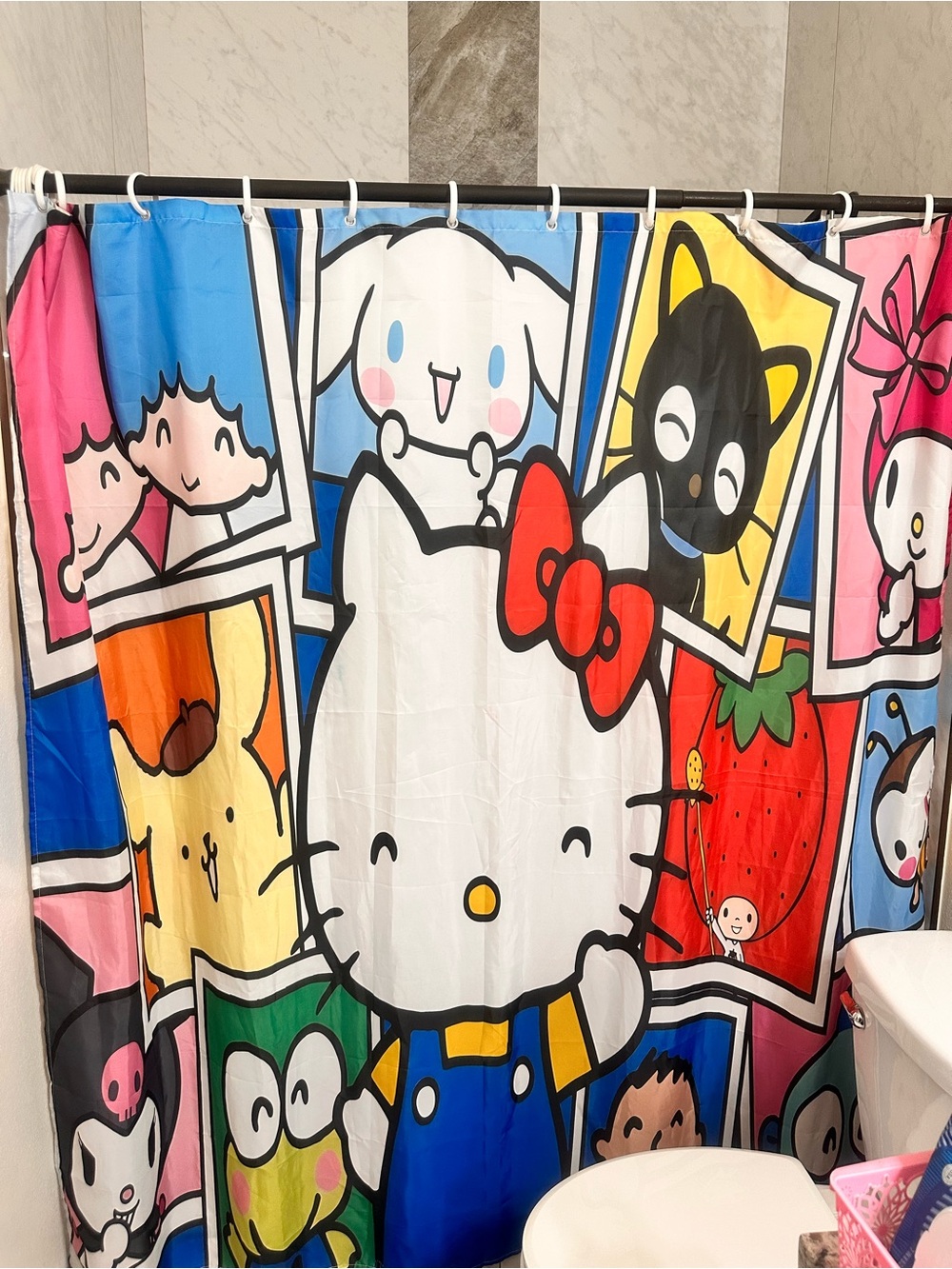 Shower Curtain Hello Kitty and Friends